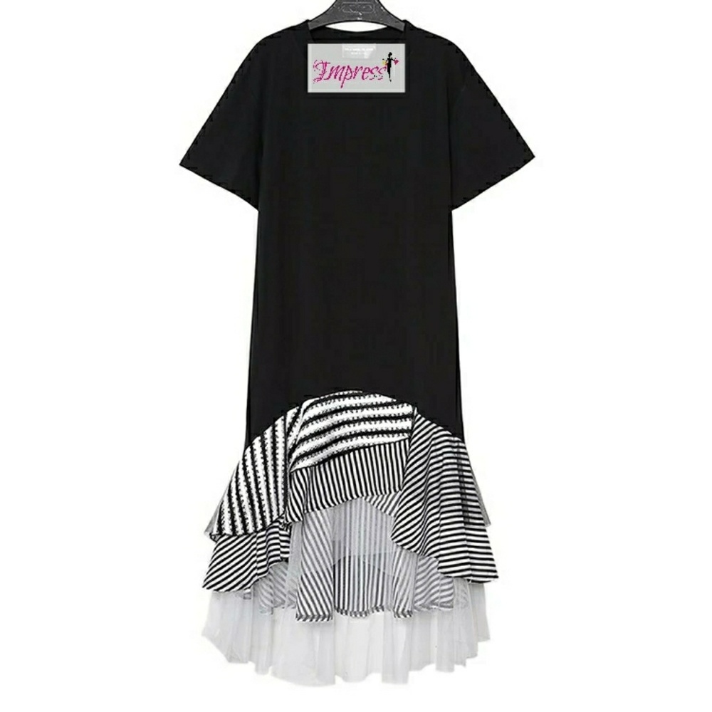 Patchwork Vintage Midi Dress